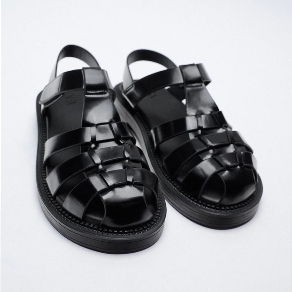Zara fisherman sandals, size 37. Worn once.